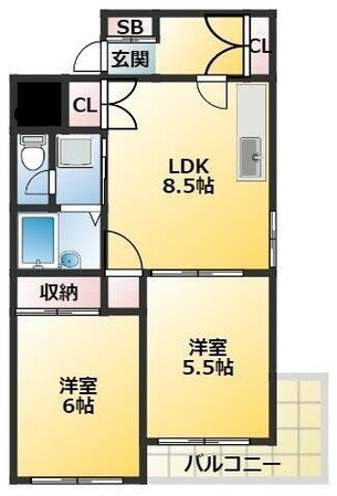 グランパ用賀の物件間取画像